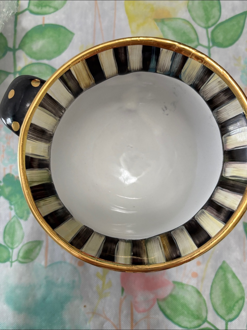 MacKenzie-Childs Courtly Check Tea Cup - Picture 2 of 5